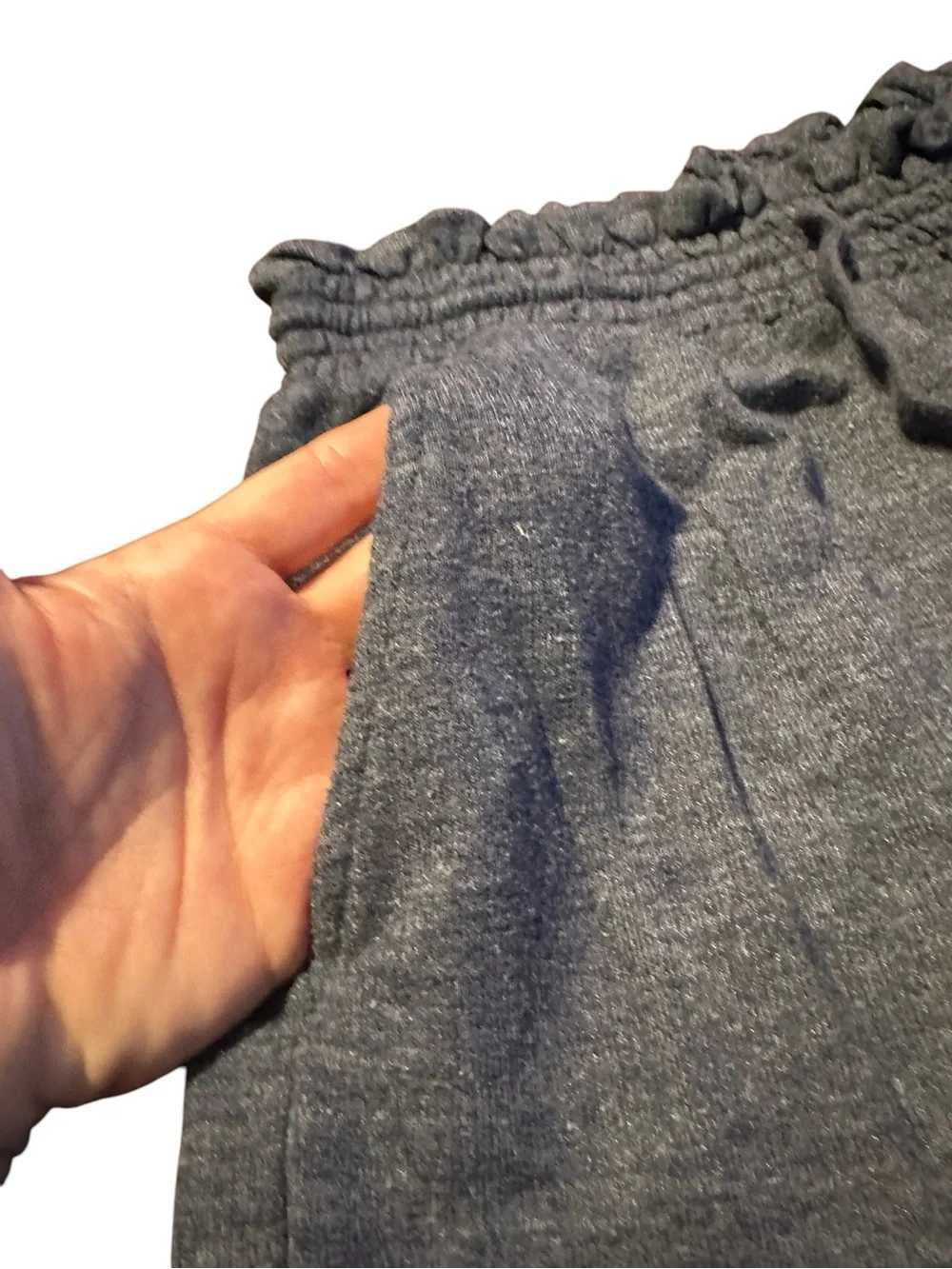 Wide Leg Super Soft Drawstring Lounge Pants in Heather Gray